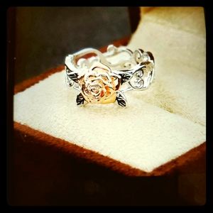 Diamond Rose Exquisite Sterling/Zirconia Ring